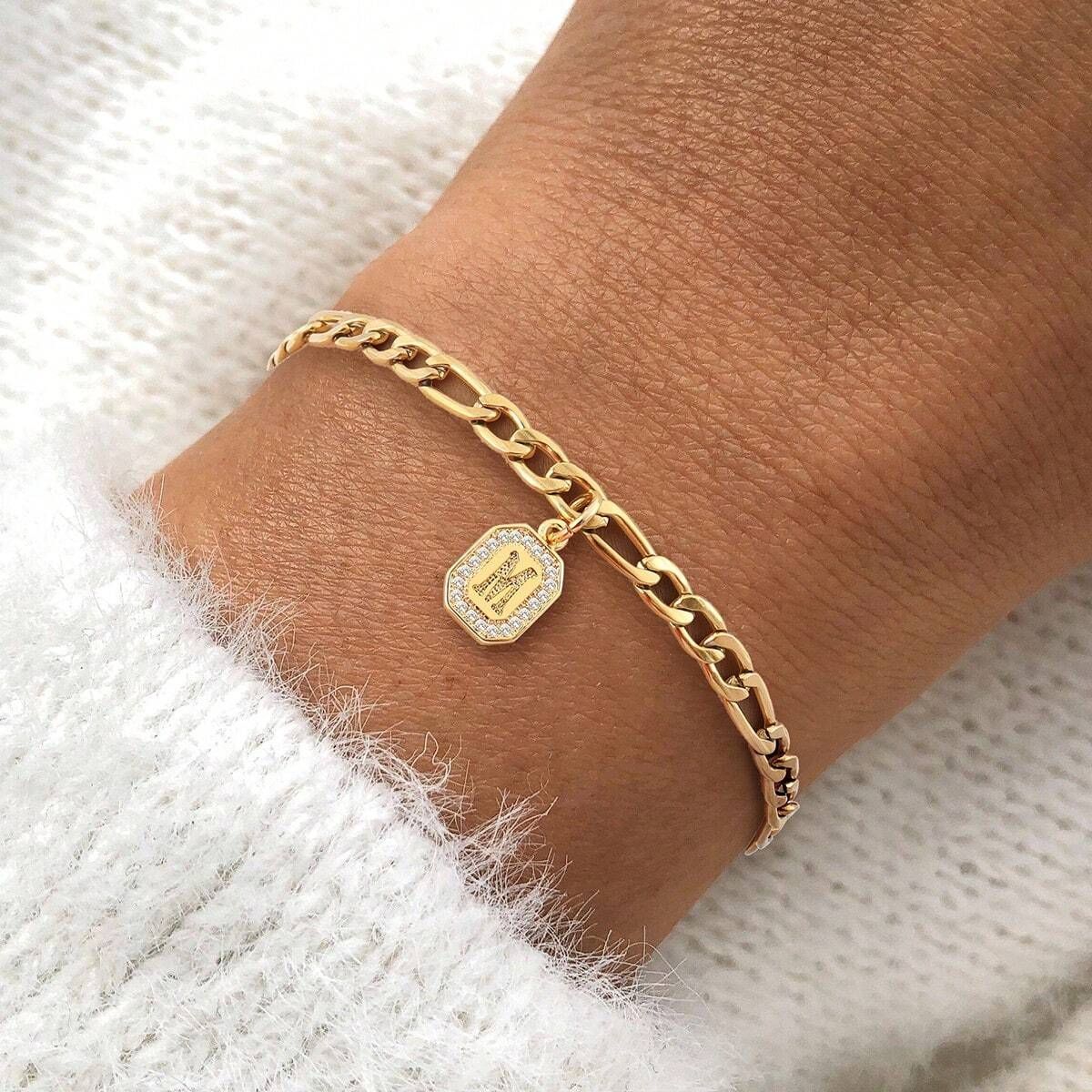 Arturo Initial Cuban Bracelet