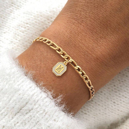 Arturo Initial Cuban Bracelet