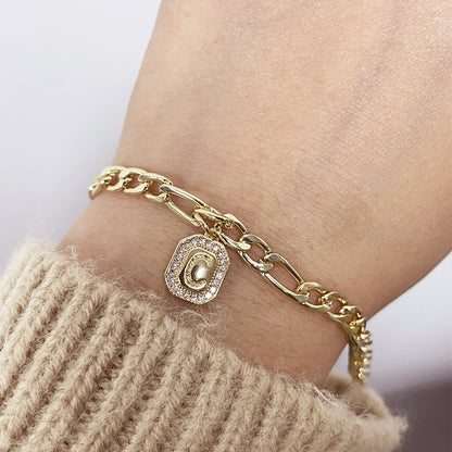 Arturo Initial Cuban Bracelet