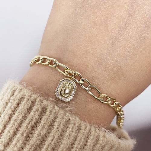 Arturo Initial Cuban Bracelet