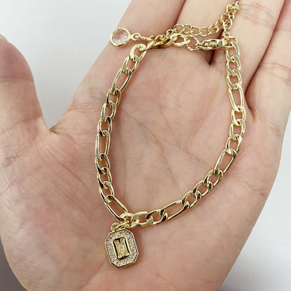 Arturo Initial Cuban Bracelet